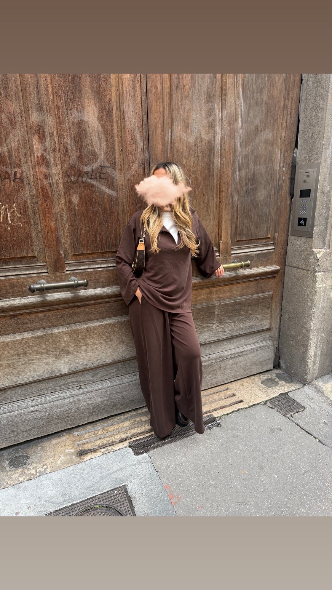 Ensemble confort marron