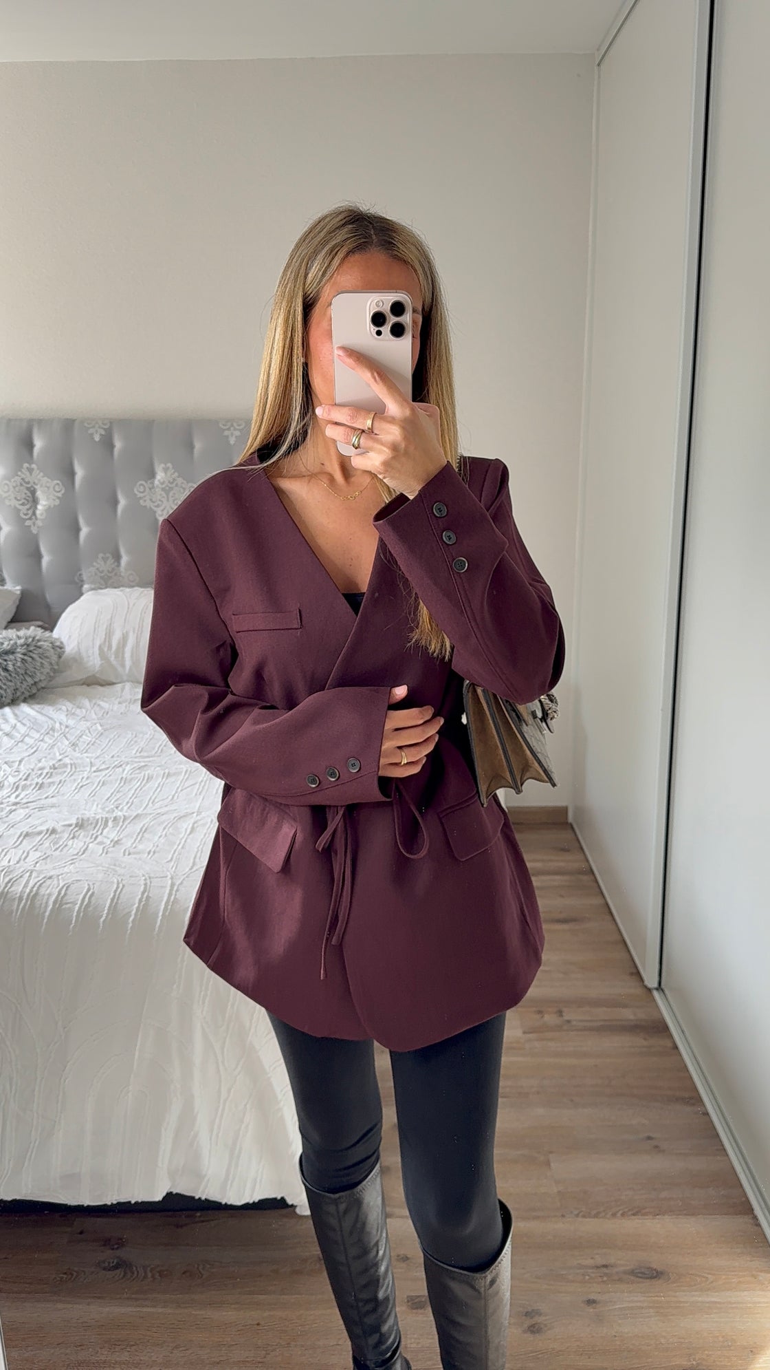 Blazer cintré Bordeau