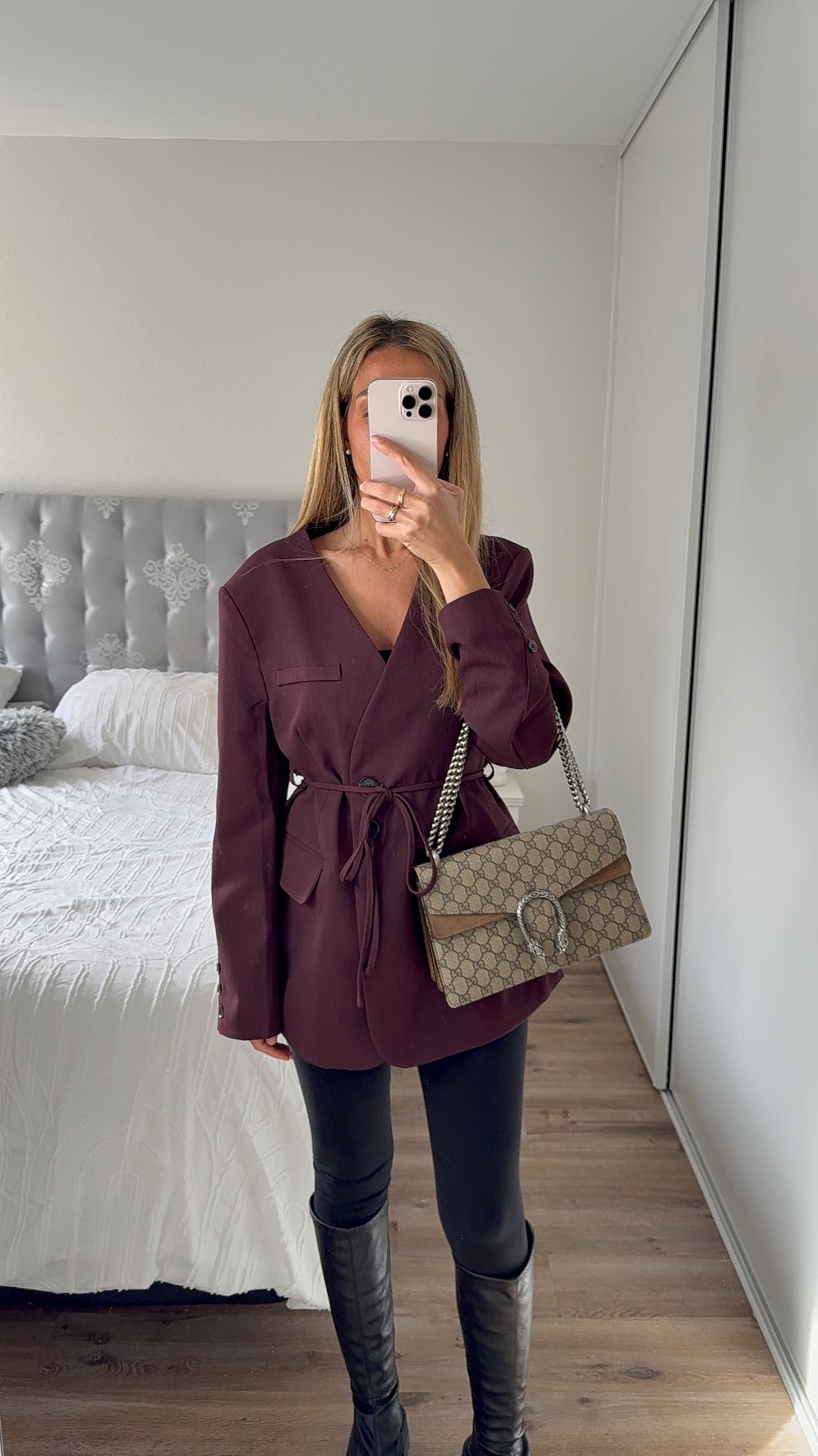 Blazer cintré Bordeau