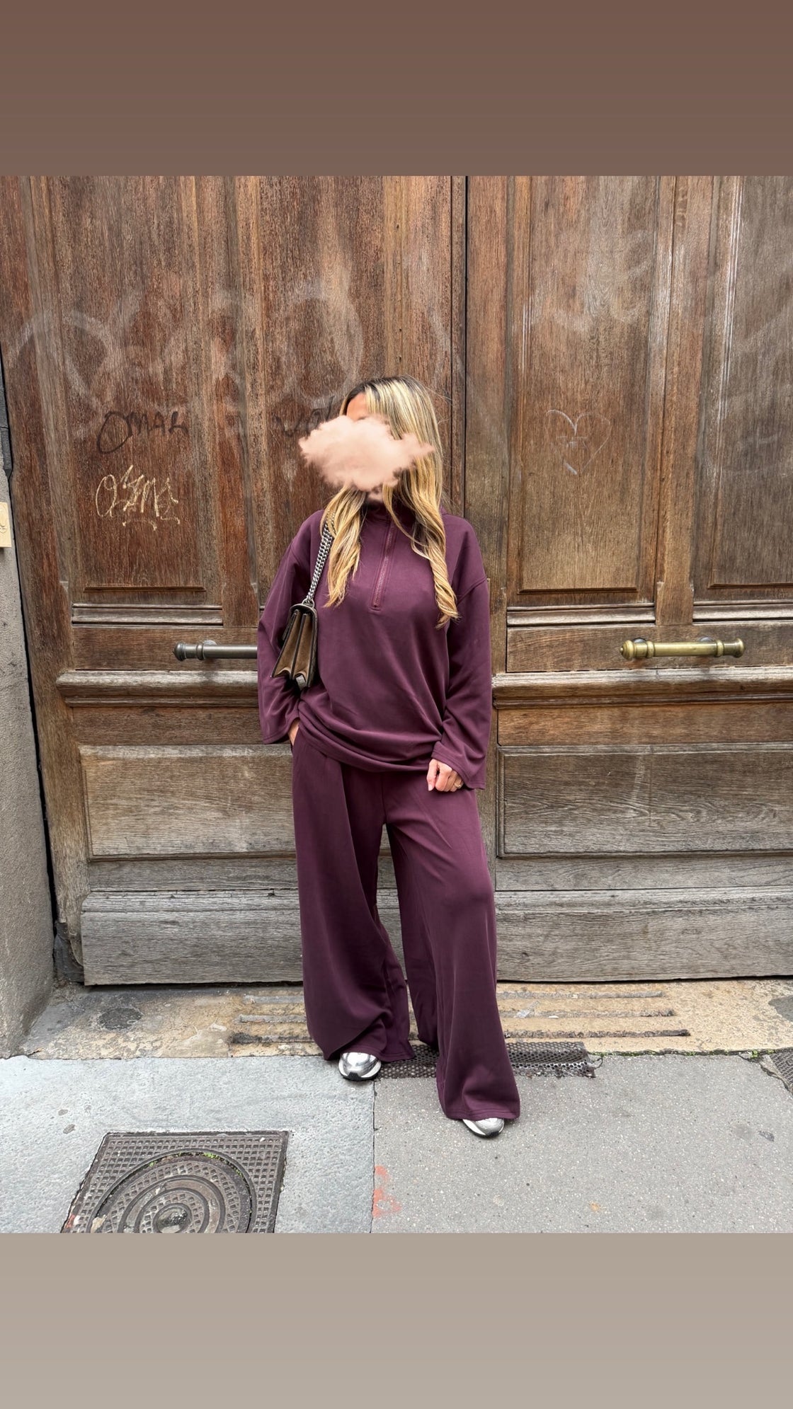 Ensemble confort bordeaux