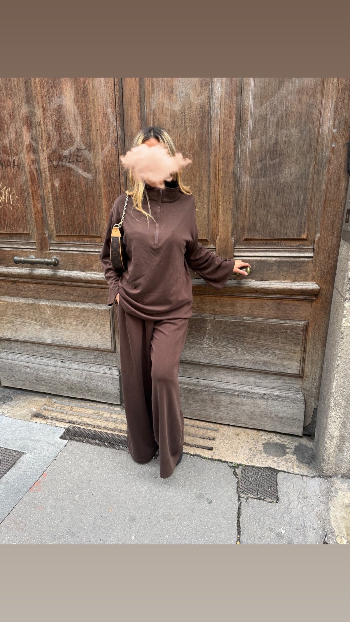 Ensemble confort marron