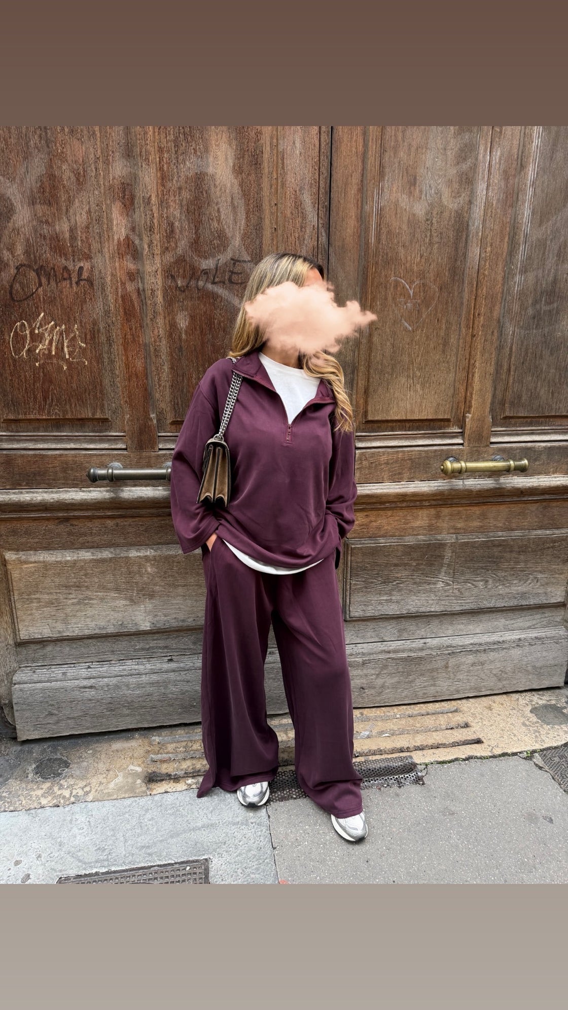 Ensemble confort bordeaux